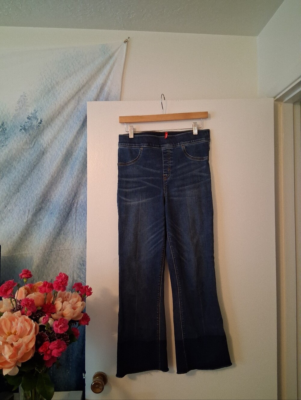 SPANX Dark Indigo Flare Jeans